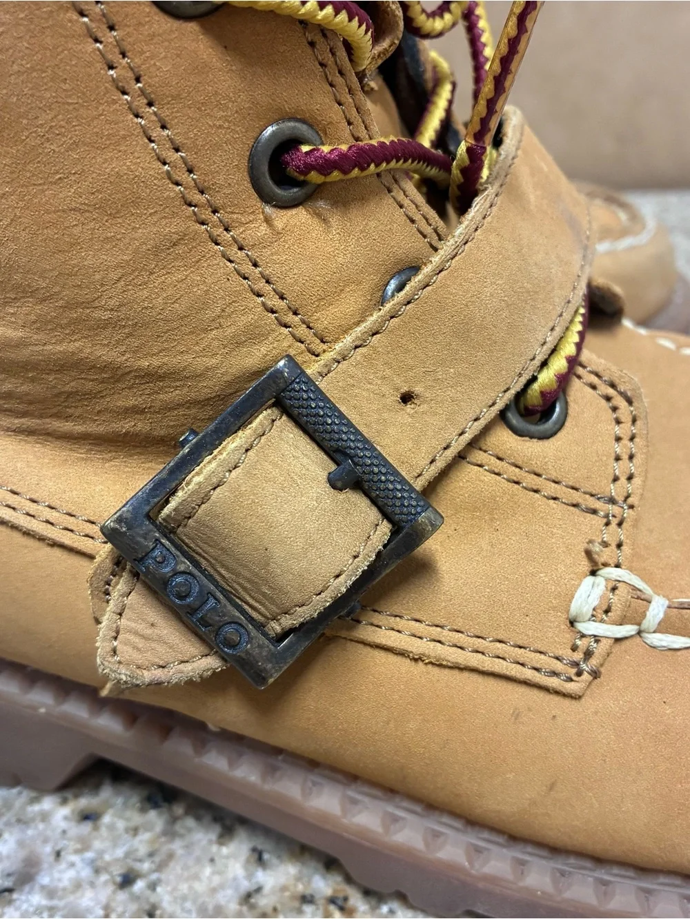 Polo Ralph Lauren kids ranger Hi ll boots sz. 5 boys